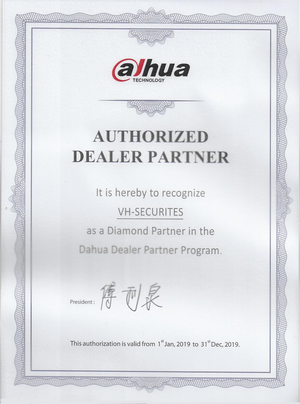 image certificat diamant dahua